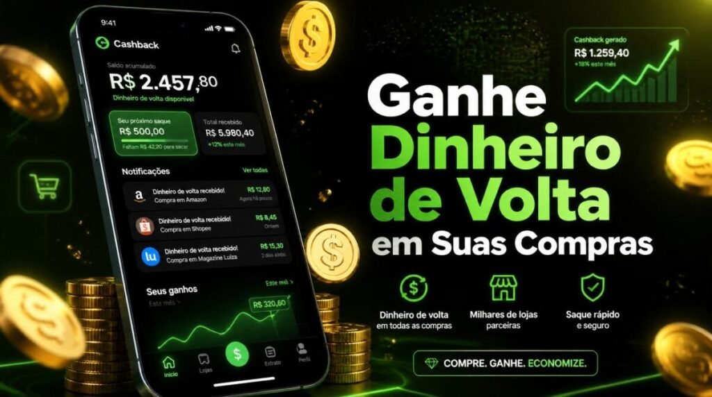 Combine um app de controle com um de cashback