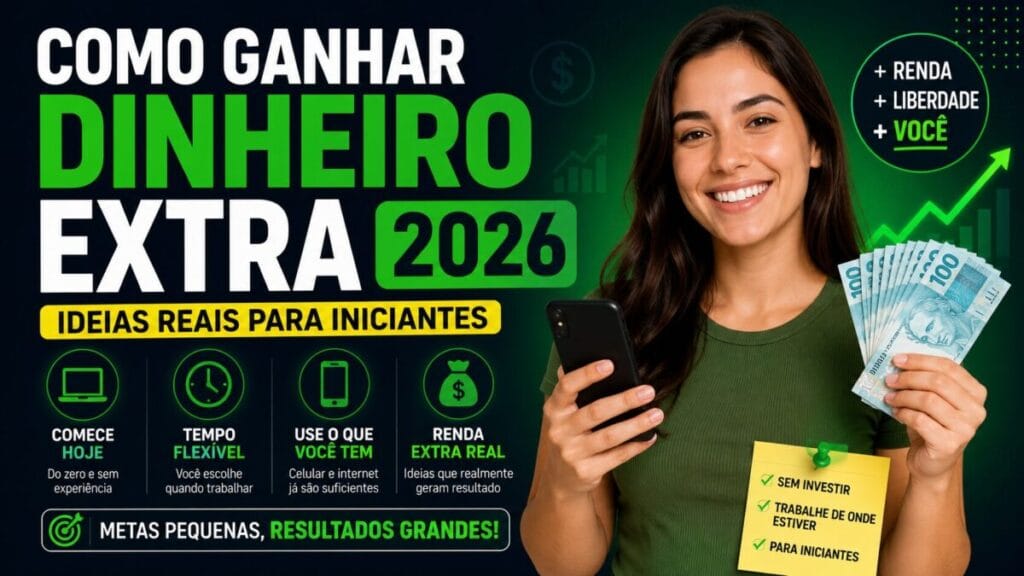 Como ganhar dinheiro extra 2026 ideias reais para iniciantes
