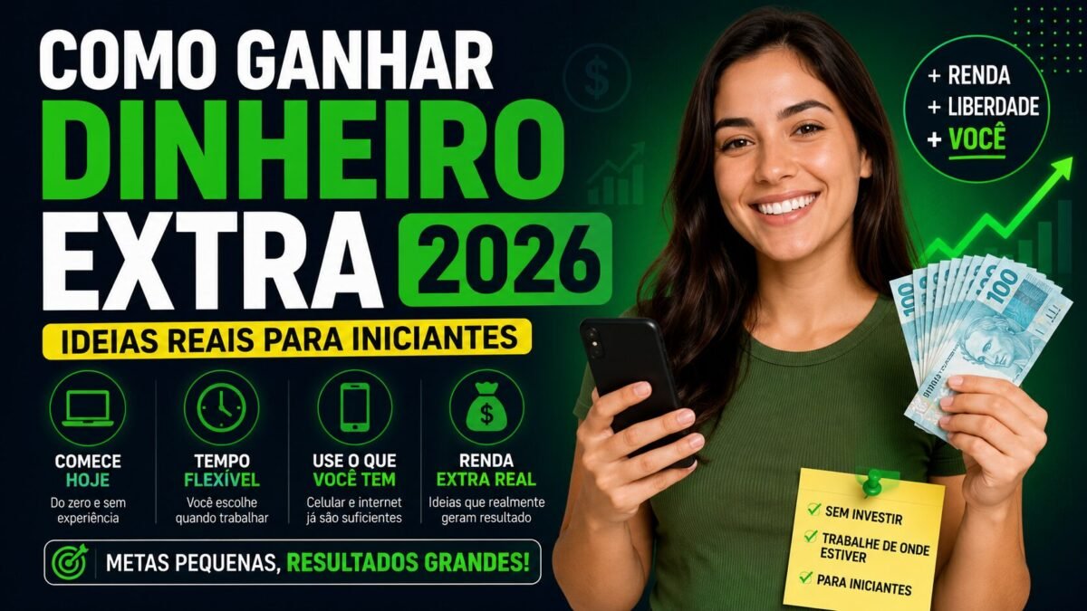 Como ganhar dinheiro extra 2026 ideias reais para iniciantes