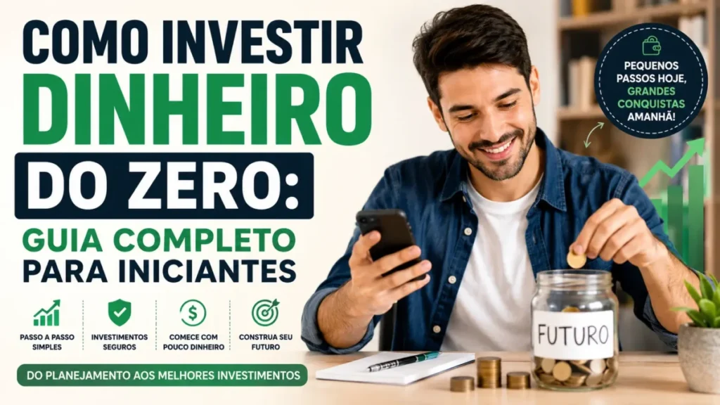 Como investir dinheiro do zero guia completo para iniciantes 2026