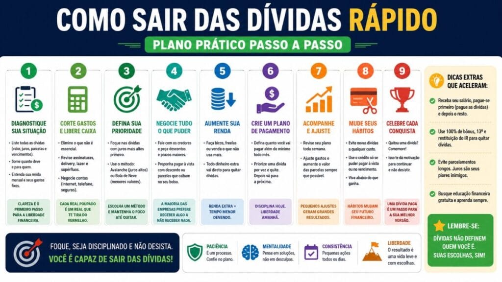 Como sair das dívidas rapidamente