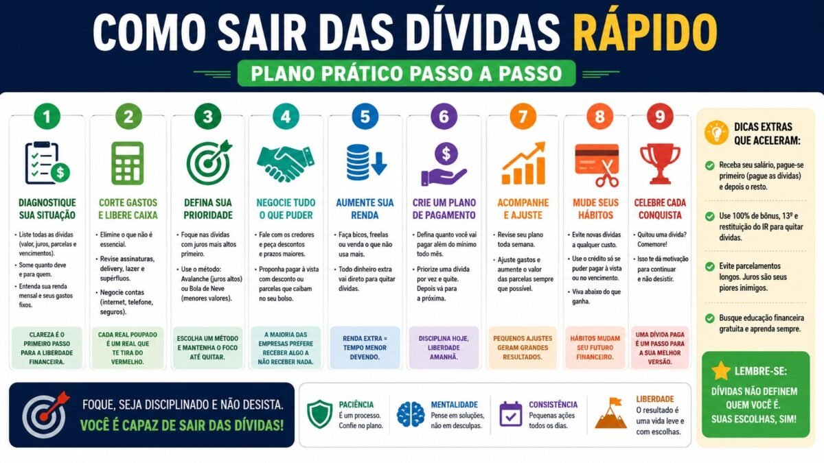 Como sair das dívidas rapidamente