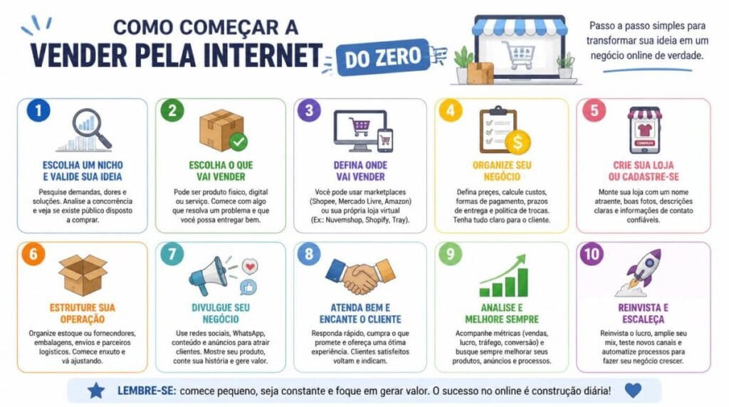 Como vender pela internet do zero
