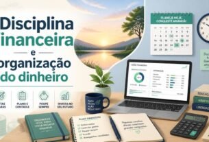 Controle financeiro pessoal com planilha e calculadora