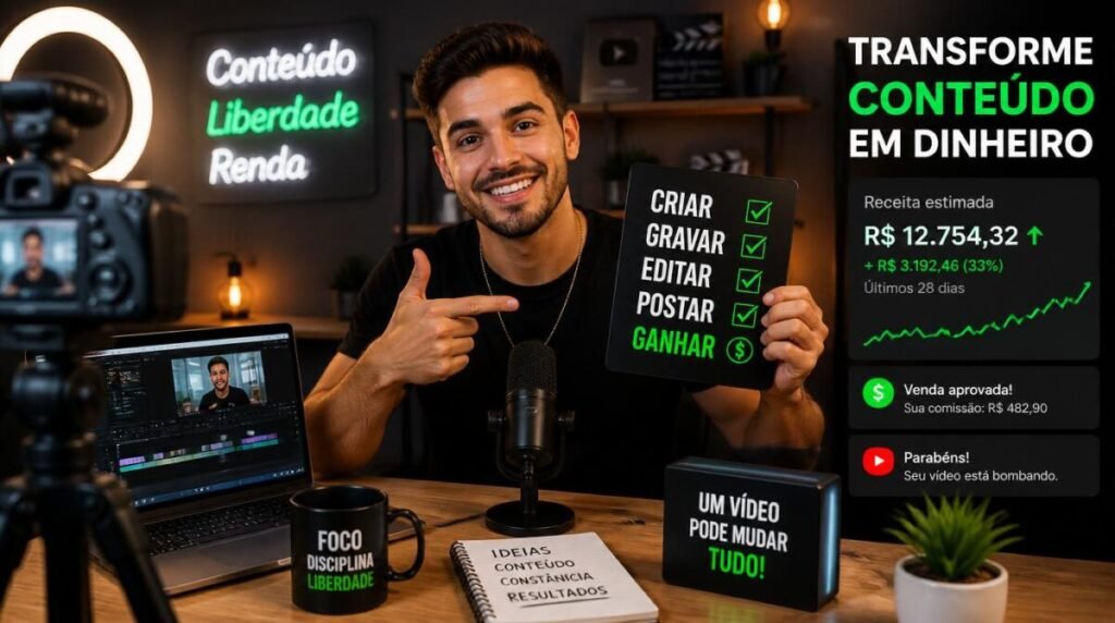 Criar conteúdo nas redes sociais