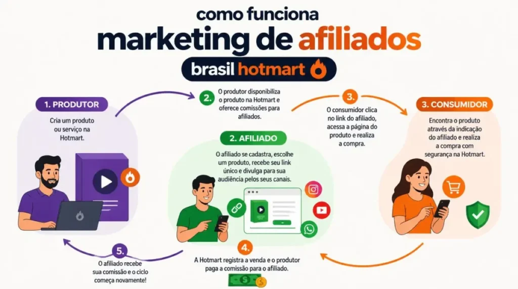 como funciona marketing de afiliados brasil hotmart
