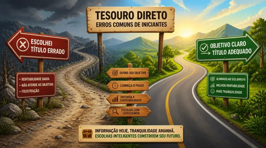 erros comuns tesouro direto iniciantes