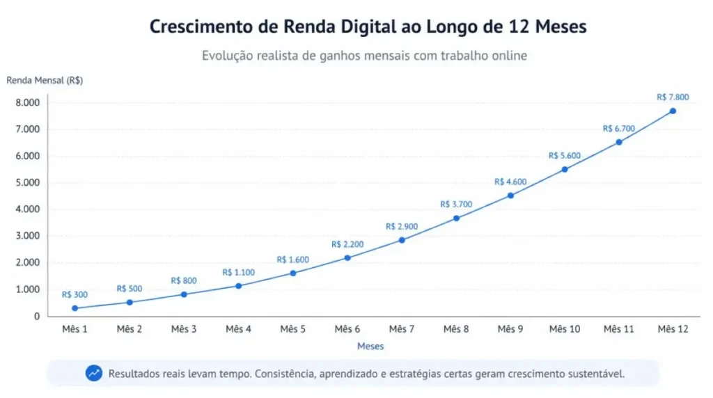 quanto tempo ganhar dinheiro online crescimento renda digital